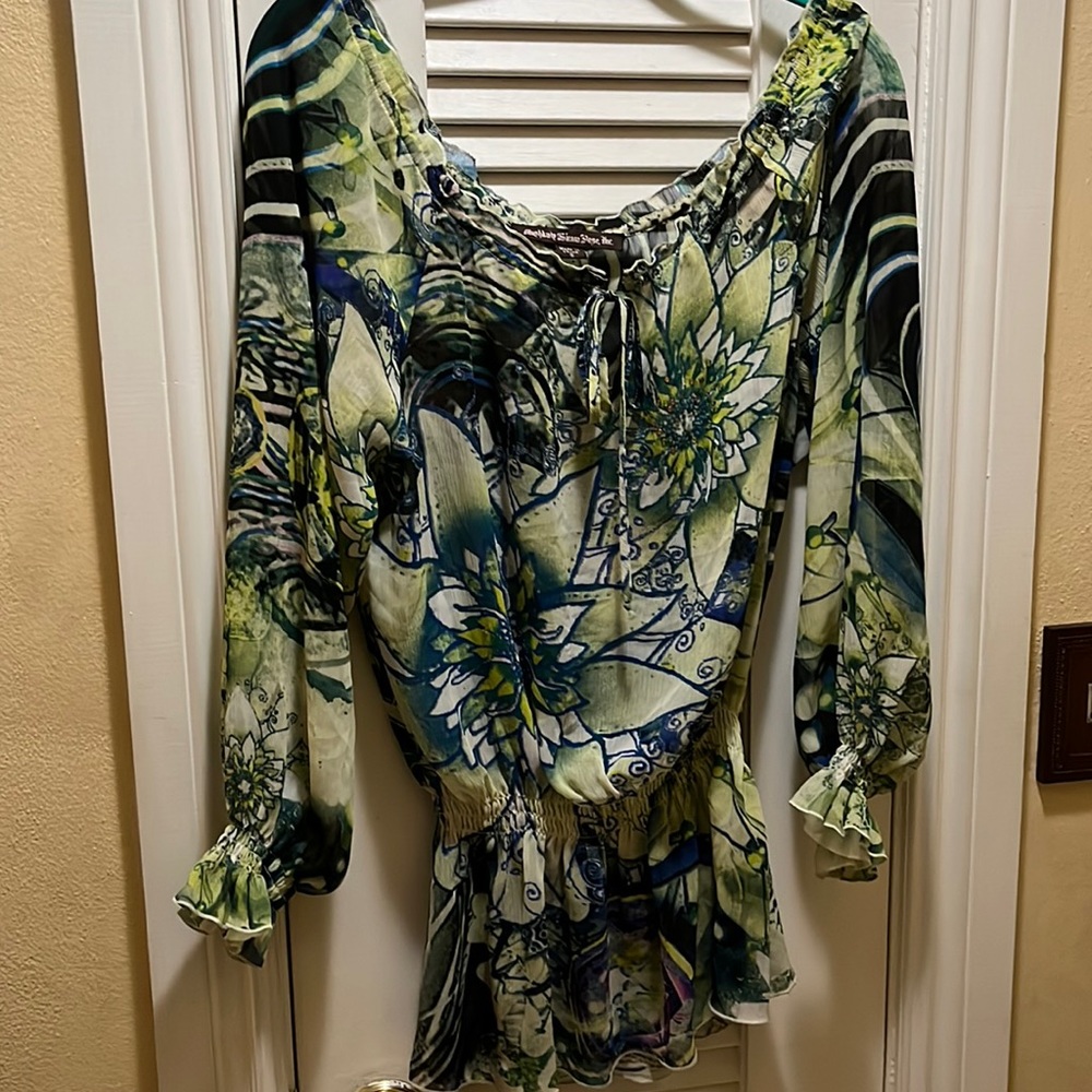 Mushka by Sienna Rose S multicolor sheer top